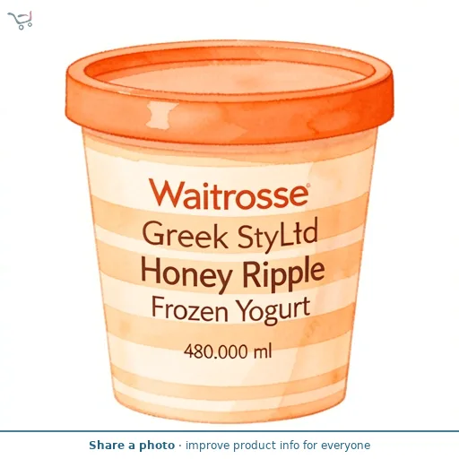 Waitrose Greek Style Honey Ripple Frozen Yogurt