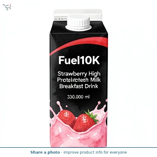FUEL 10K Strawberry High Protein Milk Breakfast Shake Drink 330ml