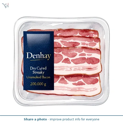 Denhay Dry Cured Streaky Unsmoked Bacon