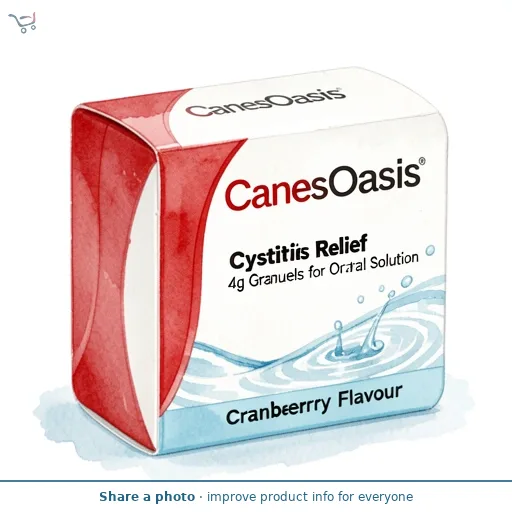 CanesOasis Cystitis Relief 4g Granules for Oral Solution Cranberry Flavour