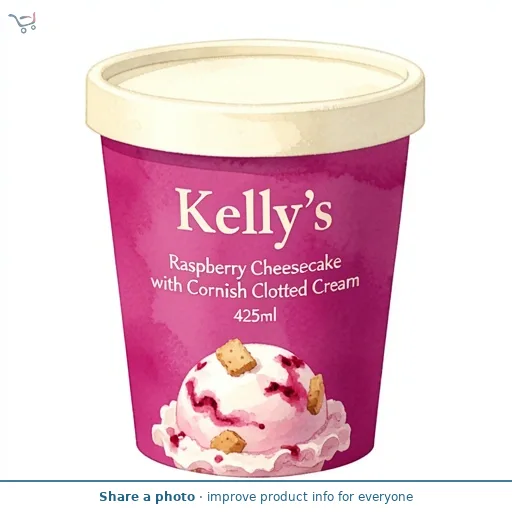 Kelly's Raspberry Cheesecake with Cornish Clotted Cream 425ml