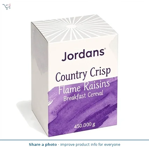 Jordans Country Crisp Flame Raisins Breakfast Cereal   450g