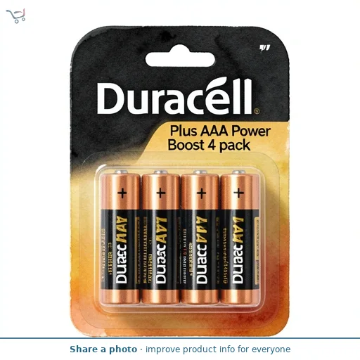 Duracell Plus AAA Power Boost 4 pack