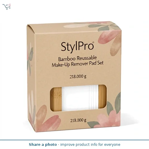 StylPro Bamboo Reusable Make-Up Remover Pad Set
