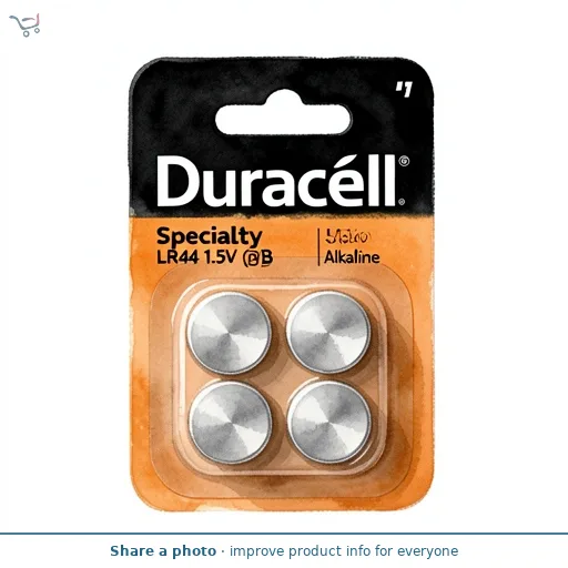 Duracell Specialty LR44 Alkaline Button Battery 1, 5V (76A / A76 / V13GA), pack of 4