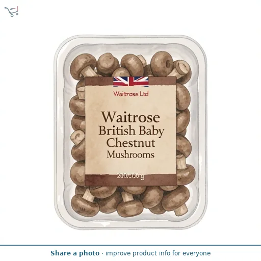 Waitrose British Baby Chestnut Mushrooms