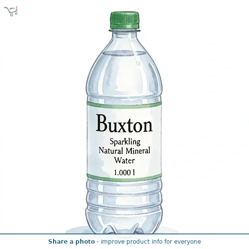 Buxton Sparkling Natural Mineral Water 1L