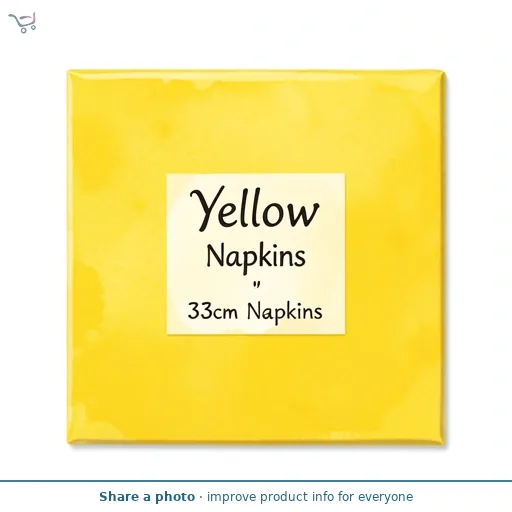 Yellow 33cm Napkins