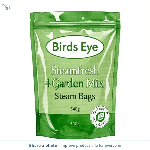 Birds Eye Steamfresh 4 Garden Mix Steam Bags 540g
