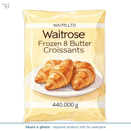Waitrose Frozen 8 Butter Croissants