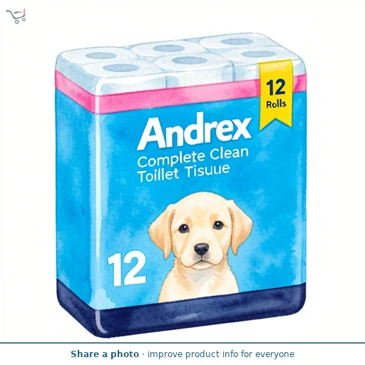 Andrex Complete Clean Toilet Tissue 12 Rolls