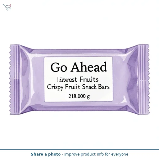 Go Ahead Forest Fruits Crispy Fruit Slices Snack Bars