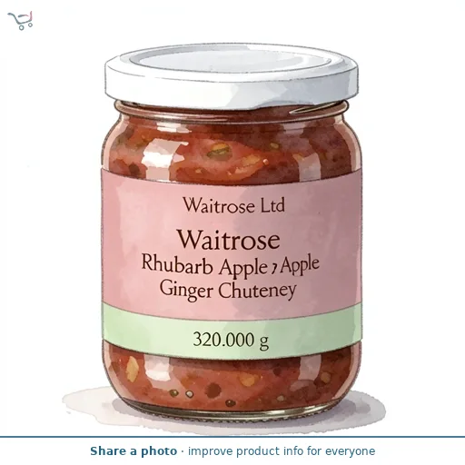 Waitrose Rhubarb Apple Ginger Chutney