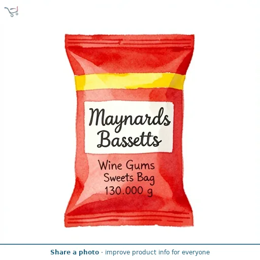 Maynards Bassetts 130g Wine Gums Sweets Bag