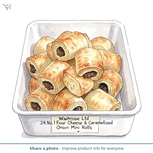 24 No.1 Four Cheese & Caramelised Onion Mini Rolls