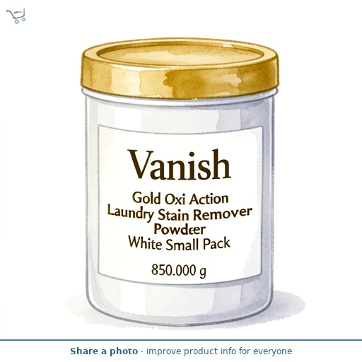 Vanish Gold Oxi Action Laundry Stain Remover Powder White Small Pack