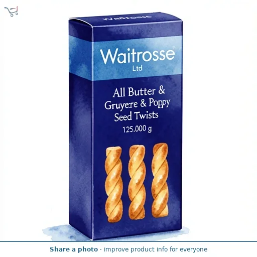 Waitrose All Butter Gruyere & Poppy Seed Twists