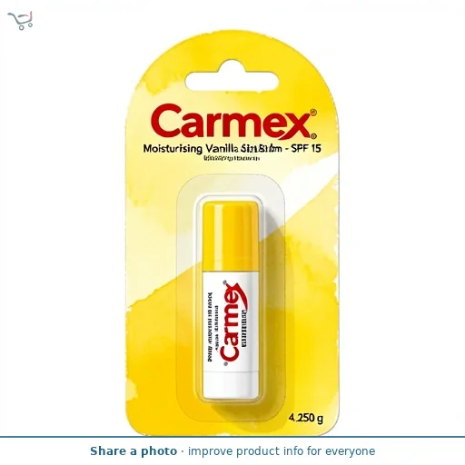 Carmex Moisturising Vanilla Stick Lip Balm - SPF 15