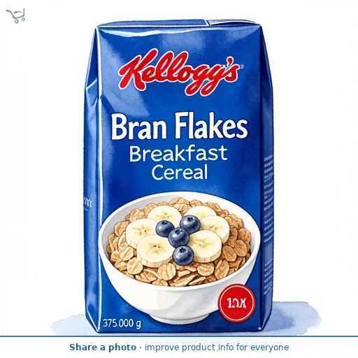 Kellogg's Bran Flakes Breakfast Cereal 375g