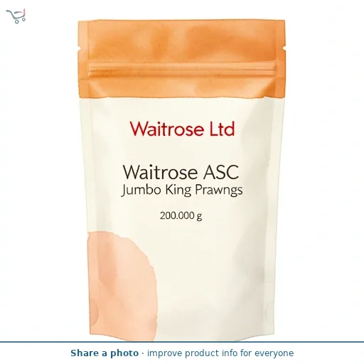 Waitrose ASC Cooked Jumbo King Prawns