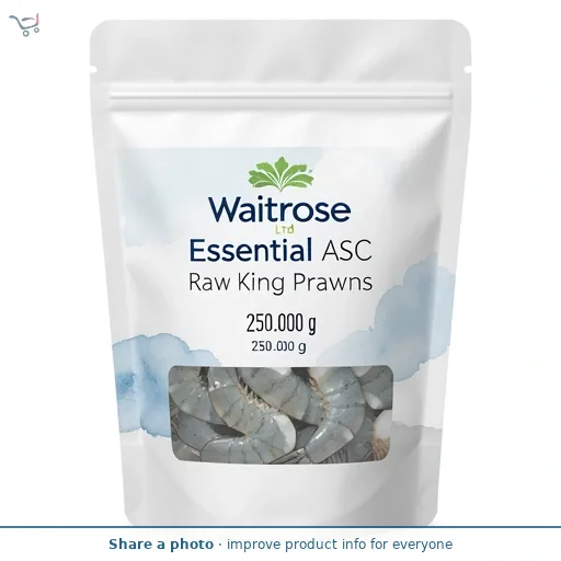 Waitrose Essential ASC Raw King Prawns