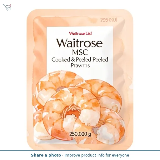 Waitrose MSC Cooked & Peeled Prawns