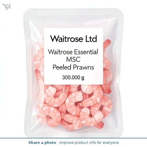 Waitrose Essential MSC Peeled Prawns
