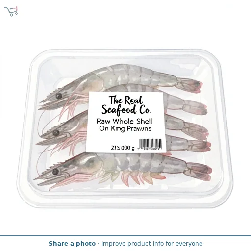 The Real Seafood Co. Raw Whole Shell On King Prawns