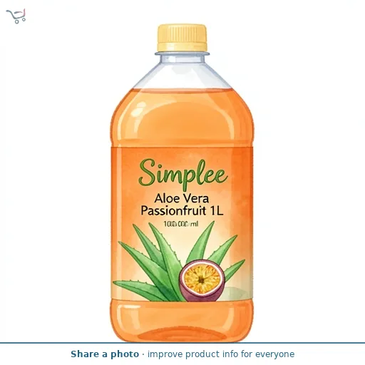 Simplee 1L Aloe Vera Immunity Wellness Drink Passionfruit