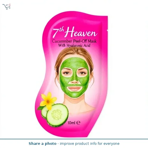 7th Heaven Cucumber Peel-Off Mask With Hyaluronic Acid