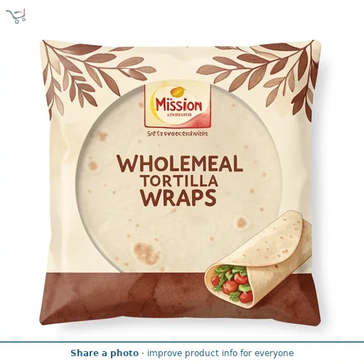 Mission Wholemeal Tortilla Wraps