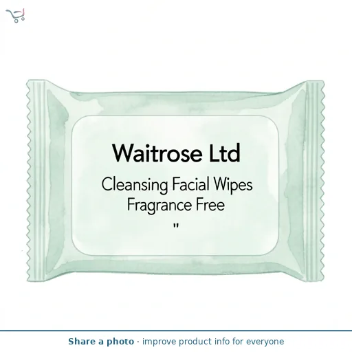 Waitrose 25 Cleansing Facial Wipes Fragrance Free
