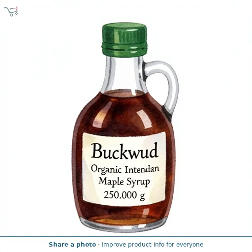 Buckwud Organic Intense Canadian Maple Syrup 250g
