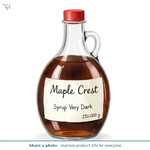 Maple Crest Syrup Very Dark