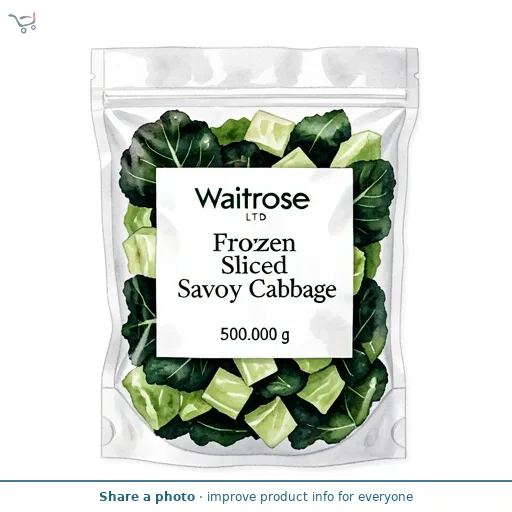 Waitrose Frozen Sliced Savoy Cabbage