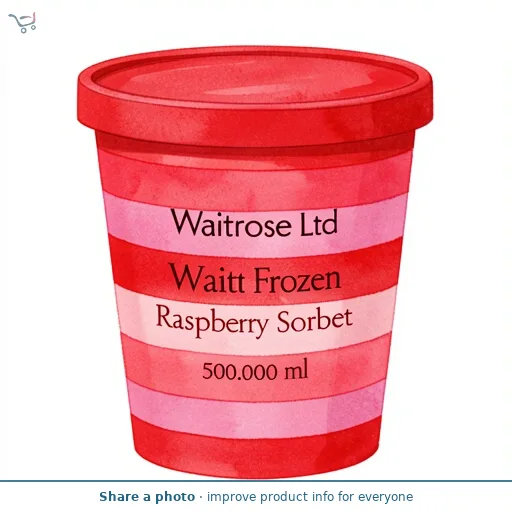 Waitrose Frozen Raspberry Sorbet