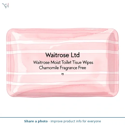 Waitrose Moist Toilet Tissue Wipes Chamomile Fragrance Free