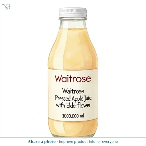Waitrose Pressed Apple Juice with Elderflower
