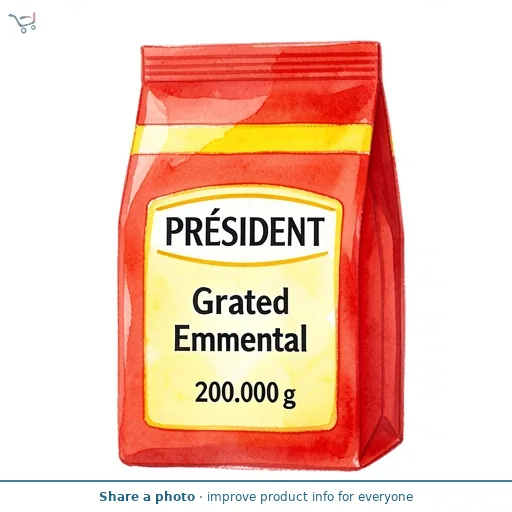 President Grated Emmental Cheese