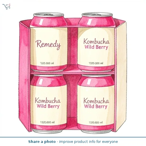Remedy Kombucha Wild Berry 