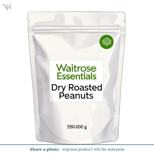 Waitrose Essentials Dry Roasted Peanuts