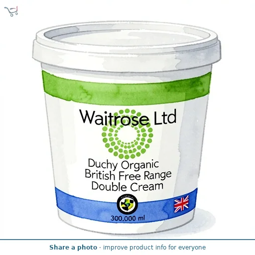 Duchy Organic British Free Range Double Cream