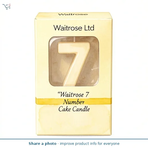 Waitrose 7 Number Cake Candle