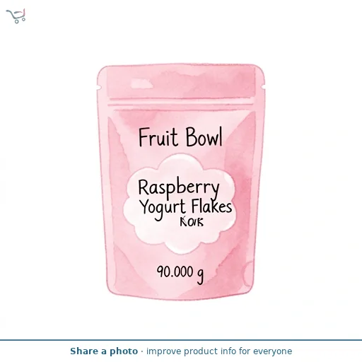 Fruit Bowl Raspberry Yogurt Flakes