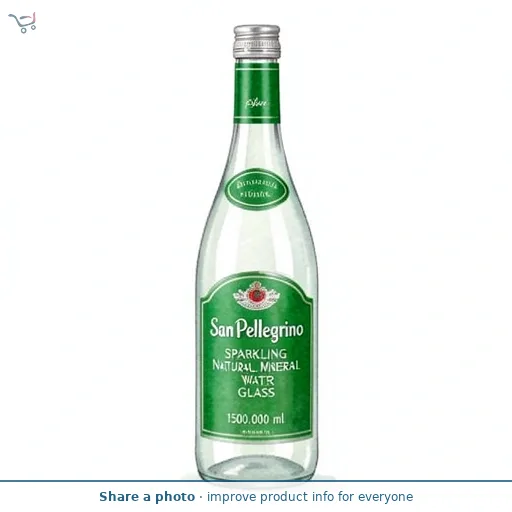 San Pellegrino Sparkling Natural Mineral Water Glass