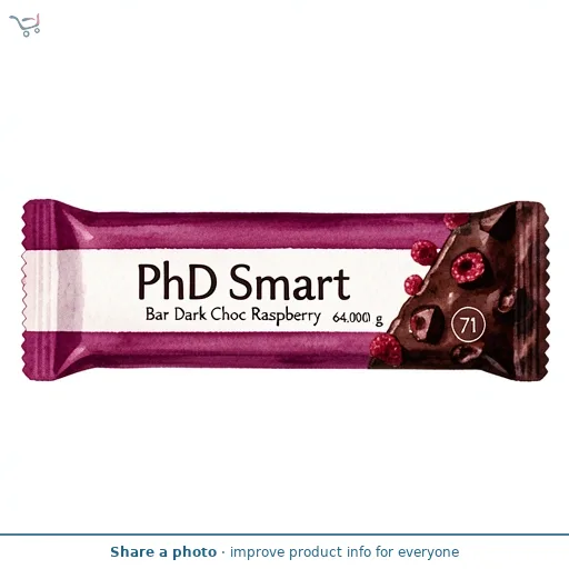 PhD Smart Bar Dark Choc Raspberry