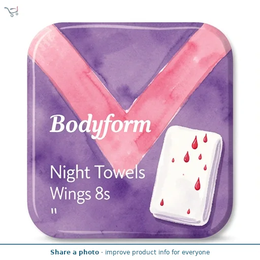 Bodyform Night Towels Wings 8s