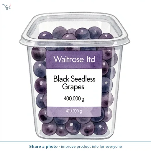 Waitrose Black Seedless Grapes