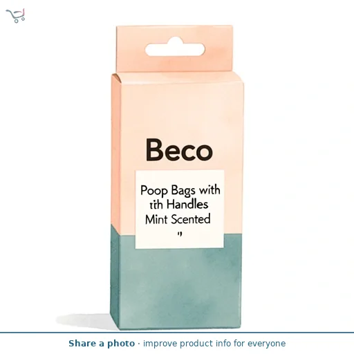 Beco Poop Bags with Handles Mint Scented