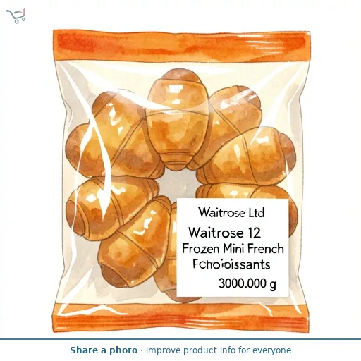 Waitrose 12 Frozen Mini French Croissants